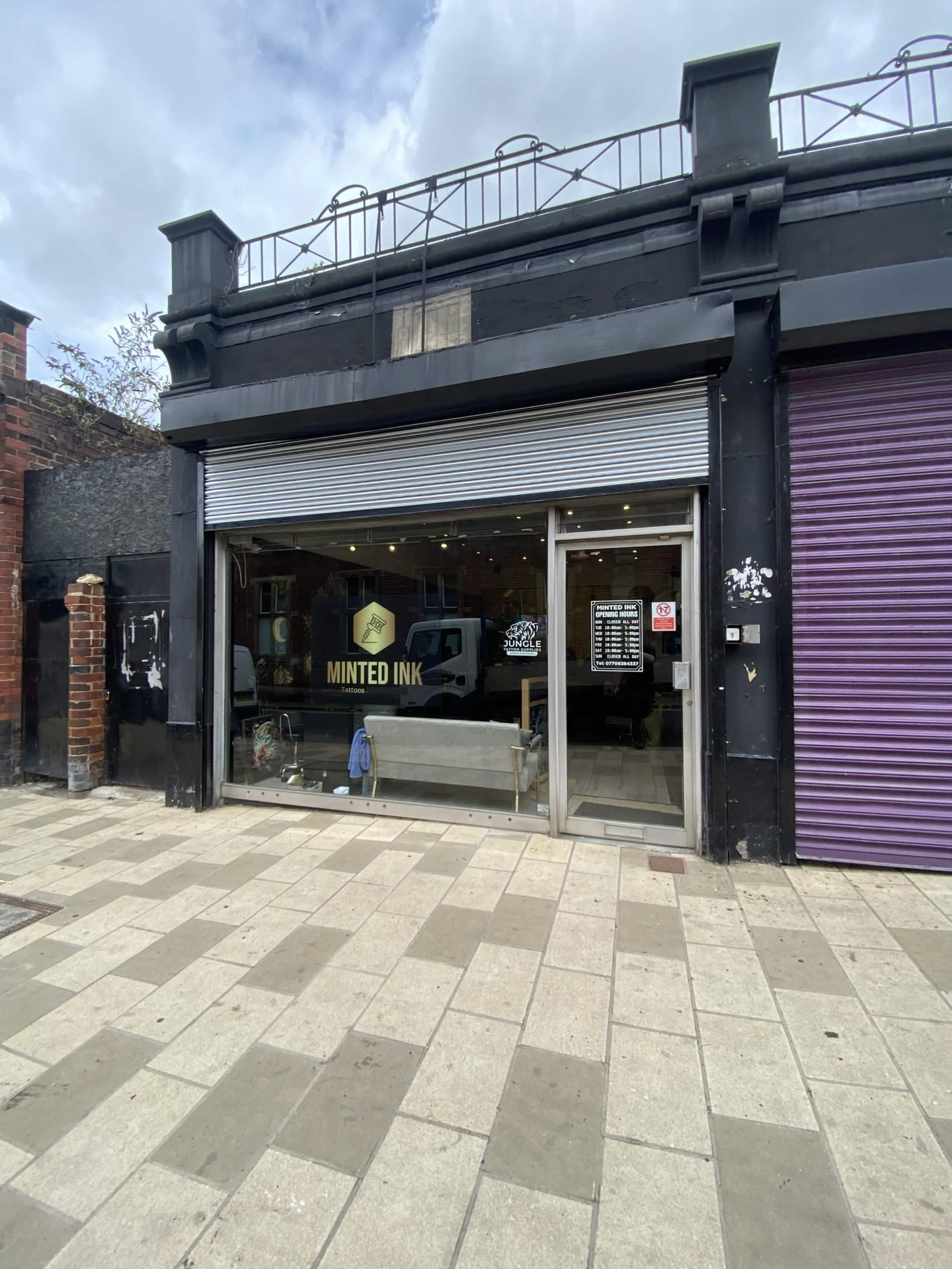Completed shop front roller shutter repair